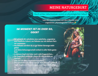 lotusgeburt.com Salespage Meine Naturgeburt